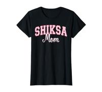Shiksa Mom Jewish Yiddish Word Varsity Pink Letters T-Shirt
