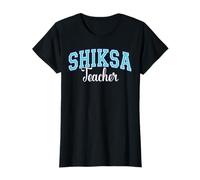 Shiksa Teacher Jewish Yiddish Word Varsity Blue Letters T-Shirt