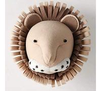 SHIKUN Animal Wall Hanging, Wool Felt 3D Animal Head Wall Art, Nursery Room Decoration Pendant Toys for Boys, Girls, Kids