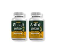 Shilajit, Ashwagandha, Rhodiola Rosea, Ginseng, Cordyceps Mushroom, Ginkgo Biloba, Nettle, Turmeric- 15,520mg per Serving- 60-180 Vegan Capsules - 60 Servings per tub (3)