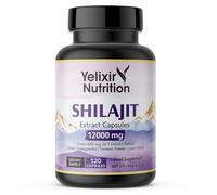 Shilajit Capsules 12,000mg, 120 Days Supply, 60% Fulvic Acid - Loaded with Ashwagandha, Lions Mane, Turmeric and Black Pepper - High Strength Himalayan Shilajit Resin