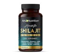 Shilajit Capsules 16,000mg -60 Days Supply - 60% Fulvic Acid - Added Ashwagandha, Lions Mane Turmeric and Black Pepper - High Strength Himilayan Shalajit Resin Capsules