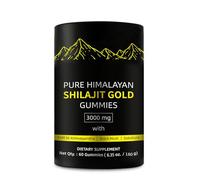 Shilajit Gold Gummies for Man, Gold Seal Pure Himalayan Shilajit Enriched with Acid Fulvic, Essential Minerals, 85+ Trace Elements to Boost Energy and Immunity, 60 Capsules.