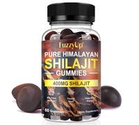 Shilajit Gummies 12000mg (400mg Per Serving), Pure Himalayan Shilajit Gummies for Men & Women, Supports Energy, Stamina & Immunity, 85+ Trace Minerals, Muscle Support & Recovery, 60 Count