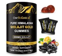 Shilajit Gummies 3000mg for Men & Women, Natural Himalayan Shilajit Supplement with Ashwagandha Gokshura for Energy, Immunity & Focus, Sugar-Free, Non GMO, 60 Gummies