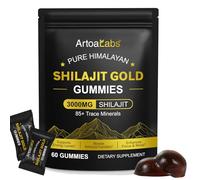 Shilajit Gummies 3000mg, Pure Himalayan Gold Gummies for Men & Women, Rich in Ashwagandha, Gokshura with 85+ Trace Minerals - Energy Boost & Immune Support, No Added Sugar, 60 Gummies