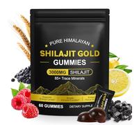 Shilajit Gummies for Men & Women, Enhanced Strength Gummies for Overall Wellness, Natural Himalayan Gold Shilajit Gummie Rich in Ashwagandha, Gokshura, Energy Boost and Endurance, 60 Gummies
