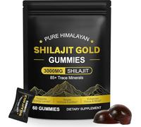 Shilajit Gummies for Men & Women, Pure & Natural Himalayan Gold Shilajit Gummies Energy Boost & Immune Support- Gluten Free 60 Gummies