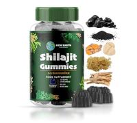 Shilajit Gummies with Lion’s Mane, Sea Moss, Ashwagandha, Rhodiola, Magnesium, Turmeric, Ginger, Vitamins D3 and Zinc - 60 Vegan Gummies