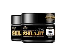 Shilajit Resin, 100% Pure Himalayan Shilajit 30g, Gold Grade Supplement for Men and Women | High Strength, Rich in Fulvic & Humic Acid, 80+ Trace Minerals, Vitality Booster (Pack of 02)