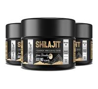 Shilajit Resin Gold Standard Shilajit - 600mg Himalayan Shilajit Blend with Ayurvedic Herbal Extracts, High Levels of Fulvic Acid, Supports Energy and Performance, 30g (Pack of 3)