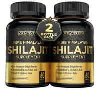 Shilajit Supplement - Pure Himalayan Authentic Shilaijt Resin Capsules Formulated with 20% Fulvic Acid - 10:1 Extract 10,000mg Extra Strength - Made in The USA - Shilajit for Men & Women 120 Capsules