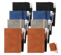 SHILIPAIJC 8pcs Small Notebooks Pocket Size, A7 Notebook Field Notes