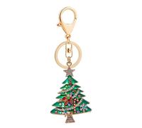 shilipu Rhinestone Keychain Christmas Tree Keychain Sparkling Bag Pendant Gift for Christmas Parties Wendings for Pendant Car Key Rings Female Handbags Backpacks
