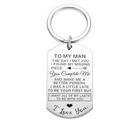 shilipu TO MY MAN Valentine Gifts Keyring Boyfriend Husband Keychain Anniversary Christmas Gifts for BF Key Rings for Husband Couple Men Key Chain