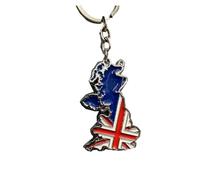 shilipu United Kingdom Map Flag Keychain Stainless Steel Pendant Key Chain Vintage Pendant Key Ring Support Palestine Keychain Keyring for Home Car Keys Jewelry Souvenir Gift for Men Women