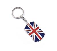 shilipuBritish Flag Keychain Uk Flag Key Chain Metal Car Key Ring Pendant Union Jack Keyring Travel Souvenir Jewelry Souvenir Pendant Bag Hanging Ornament Charm for Birthday New Year Gift