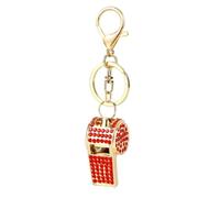 shilipuRhinestone Whistle Keychain Sparkly Rhinestone Whistle Keychain Mini Shiny Crystal Keyring Bling Car Key Ring Charm Decoration Backpack Pendant for Bag Purse Wallet Handbags Backpack