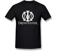 SHILIU YARD Dream Theater Men's Cotton T-Shirt Black Shirt Top Tee L