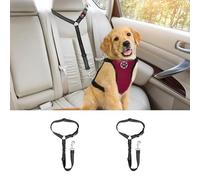 SHILONGBAIHUO 2 Pack Dog Seat Belts For Cars for Peugeot E-3008 2023 2024-, Dog Car Headrest Seat Belt for Dogs Pets Safety