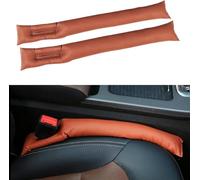 SHILONGBAIHUO 2 Pcs Car Seat Gap Fillers for Mercedes-Benz E-Class W211, Gap Filler Pad Organiser Plug Seat Crevice Blockers Stop Things from Dropping,Brown