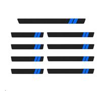 SHILONGBAIHUO 9 Pcs Car Sill Protectors Strips for Mitsubishi Eclipse Cross 2018-2024, Carbon Fiber Wrap Film, Welcome Pedal Decor Accessories, Rear Bumper Protective Film