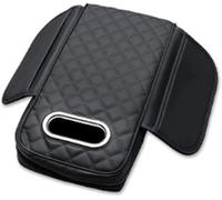 SHILONGBAIHUO Upgraded Car Armrest Cushion for Peugeot 3008 GT Line 2019-2024, One-Piece Molding for Comfortable Support, with Tissue Box and 2 Side Storage Bags,A