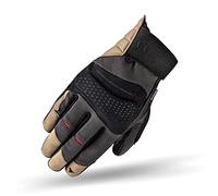 SHIMA AIR 2.0 Motorbike Gloves Men Leather Summer Biker Armoured Protectors Motorcycle Perforated Ventilated Reinforced Touchscreen Motorsport Glove Street Motorbikes (Mens, Brown, M)