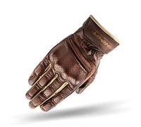 SHIMA Aviator Mens Vintage Leather Motorcycle Gloves - Brown / L