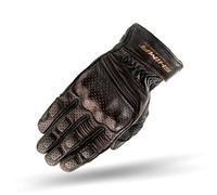 SHIMA Aviator Mens Vintage Leather Motorcycle Gloves - Bronze / L