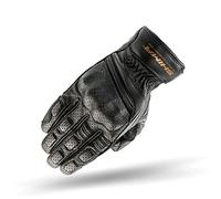 SHIMA AVIATOR Motorbike Gloves Men Leather Summer Biker Armoured Protectors Motorcycle Perforated Ventilated Reinforced Motorsport Glove Street Motorbikes (Mens, Black, S)