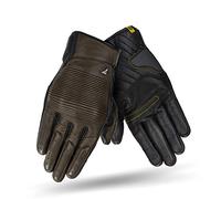 Shima BLAKE GLOVES Motorbike Gloves Men Leather Summer Biker Armoured Protectors Motorcycle Perforated Ventilated Reinforced Motorsport Glove Street Motorbikes (Mens, Brown, L)