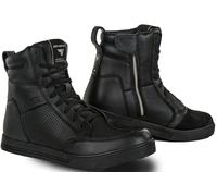 SHIMA Blake Motorcycle Shoes for men - Leather, Breathable, Reinforced Street Riding Shoes with Side Zipper, Ankle Support, Anti-Slip Sole, Gear Pad (Black, 10,5)