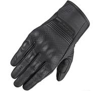 SHIMA BULLET Motorbike Gloves Men Leather Long Summer Biker Armoured Protectors Motorcycle Perforated Ventilated Reinforced Touchscreen Motorsport Glove Street Motorbikes (Mens, Black, M)