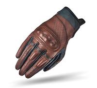 SHIMA CALIBER Motorbike Gloves Women Leather Summer Biker Armoured Protectors Motorcycle Perforated Ventilated Reinforced Motorsport Glove Street Motorbikes (Womens, Women/Brown, M)