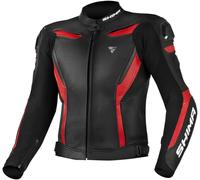 SHIMA Chase Motorcycle Leather Jacket, black/red, size 56