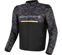 SHIMA Drift Camo Motorcycle Textile Jacket, black-grey-yellow, size 2XL for Men