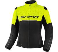 SHIMA Drift Ladies Motorcycle Textile Jacket, black-yellow, size XS for Women