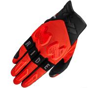 SHIMA Drift Motorcycle Gloves, black-red, size S for Men