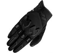 SHIMA DRIFT GLV Motorbike Gloves Men Leather Long Summer Biker Armoured Protectors Motorcycle Perforated Ventilated Reinforced Touchscreen Motorsport Glove Racing Motorbikes (Mens, Black, XL)