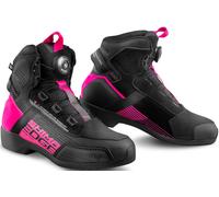 SHIMA Edge Vented Ladies Motorcycle Shoes, black/hotpink, size 41