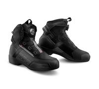 SHIMA EDGE VENTED Motorbike Boots for Women Ventilated Leather Shoes Summer Leather ATOP Motorcycle Short Ankle Protector Urban Bike Casual Classic Riding Motor Boot (Womens, Vent, Black, 37)