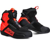 SHIMA Edge Vented Motorcycle Shoes, black-red, size 45 for Men