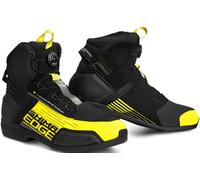 SHIMA EDGE WP Motorbike Boots for Men Waterproof Leather Shoes Summer Leather ATOP Motorcycle Short Ankle Protector Urban Bike Casual Classic Riding Motor Boot (Mens, Waterproof, Fluo, 44)