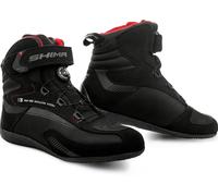 SHIMA Exo Motorbike Boots for Men Ventilated Leather Shoes Atop Closure Summer