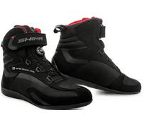 SHIMA EXO Vented, Motorbike Shoes for Women | Breathable, Reinforced Street Riding Shoes with ATOP Closure System, Ankle Support, Anti-Slip Sole, Gear Pad (Black, 8)