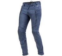 SHIMA GHOST Motorcycle Jeans for Men - Ventilated Elastic Slim Fit Riding Trousers Mens with Kevlar Reinforcements, Knee Protectors (Blue, 34)