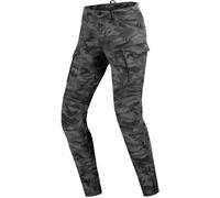 SHIMA GIRO 2.0 LADY Motorcycle Pants for Women - Elastic, Slim Fit, Cargo Biker Trousrs Womens with DuraQL Layer, Knee and Hip Armor Pads, Side Pockets (Khaki, 24 LONG)