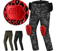 SHIMA Giro 3.0 Motorcycle Trousers for Men AirForce Knee Protectors Motorbike Mens Armoured Cargo Lightweight Protective Pants Stretch Reinforced Armored Bike Elastic Ventilated (Mens, Camo, 38/34)