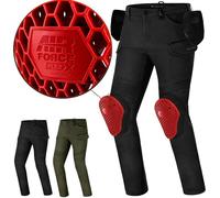 SHIMA GIRO Motorcycle Trousers for Men AIRFORCE Knee Protectors Motorbike Mens Armoured Cargo Lightweight Protective Pants Stretch Reinforced Armored Bike Elastic Ventilated (Mens, Black, 32/32)